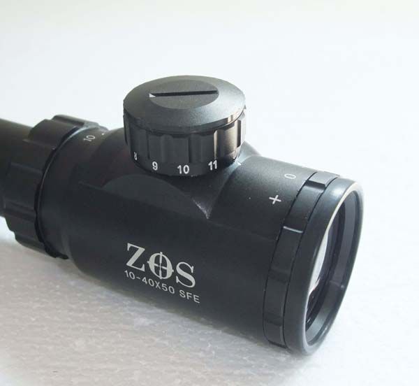 ZOS 10 40x50ESF IR SWAT R19 MilDot Tactical Rifle Scope  