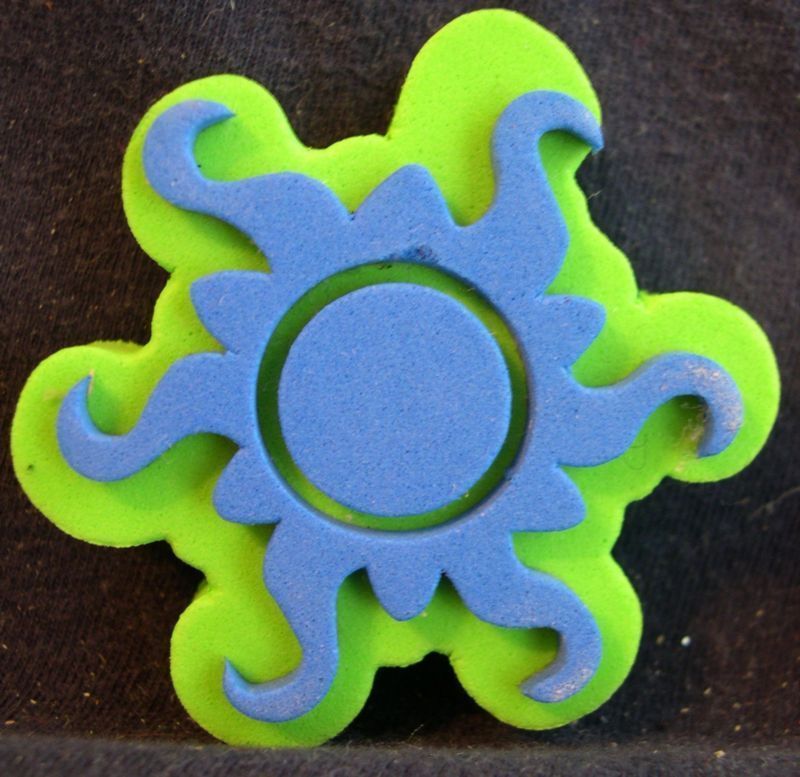 Foam Fabric Scrapbooking Rubber Stamp   Small Sun  