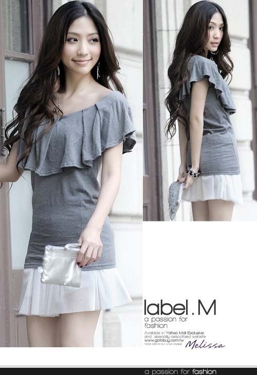 T155 New Korean flouncing womens T shirt/Top M  