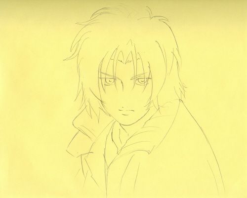 WOLFS RAIN Original Japanese Anime Cel Sketch KIBA  