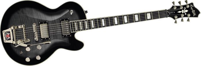 Hagstrom Super Swede Tremar Electric Cosmic Black Burst  