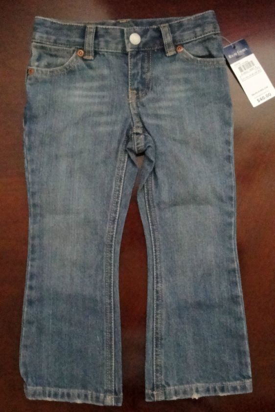 NWT Ralph Lauren Polo Girls Sutton Stretch Denim Jeans Sz 2/2t 3/3t 4 