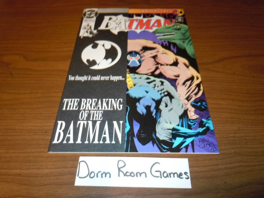 Batman #497 Comic DC Knightfall Breaks Back Moench 1st  