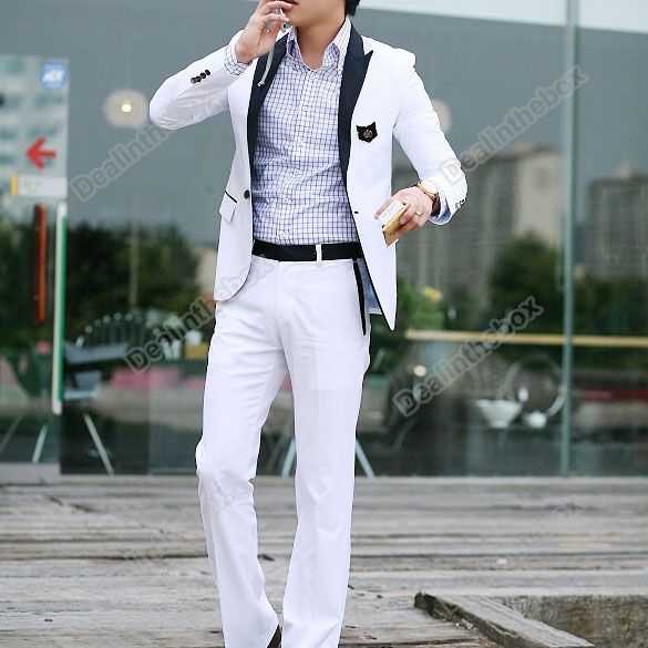 New Design Men’s Casual Slim fit One Button Suit Pop Blazer Coat 