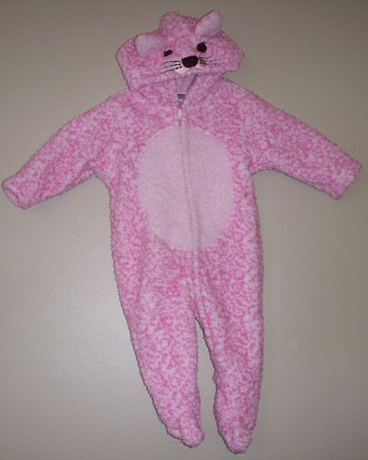 Pink Spotted Leopard Jumpsuit Costume S 6 Months NWT  