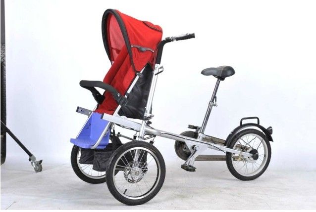 Person Kids Bike, Foldable Chindren (Twins) Carrier Bicycle  