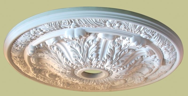 29 Ceiling Medallion   Stunning Leaf Style  