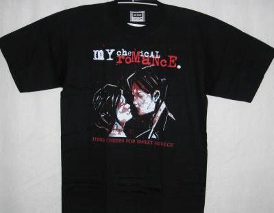 My Chemical Romance Short Sleeve Black T Shirt   NEW  