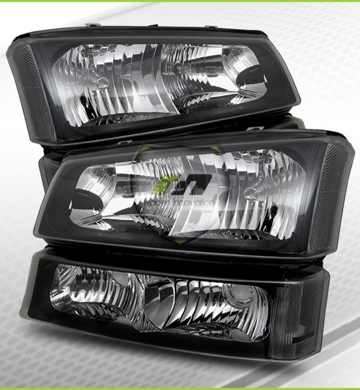 03 05 Avalanche Black Headlights/Bumper Signal Lamps 04  