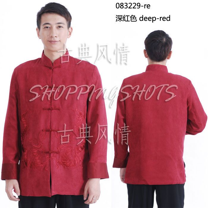 chinese coat clothing clothes for men jacket 083229 multi colored size 