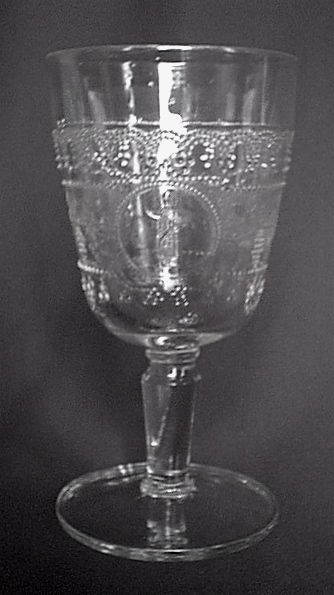 Sandwich glass MINERVA goblet EAPG  