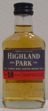 MINI ~ HIGHLAND PARK SGL MALT WHISKY 18 YRS OLD  