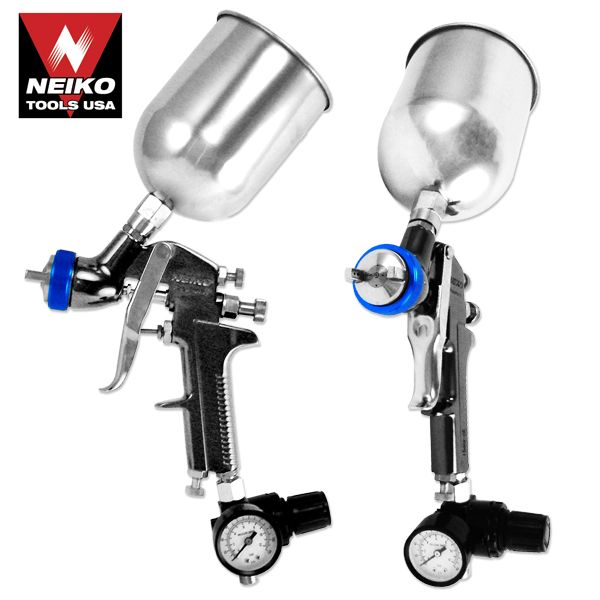 HVLP AIR SPRAY GUN 1.3MM FINE PAINT STAND & CLEAN KIT  