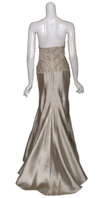 LIANCARLO COUTURE Beaded Silk Evening Gown Dress $4390 NEW  
