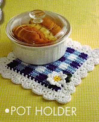 Coaster Napkin Placemat Pad Potholder Crochet Patterns  