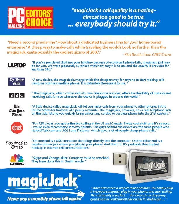 MAGIC JACK   FIRST YEAR FREE STOP BUYING CHEAP EXPIRED  