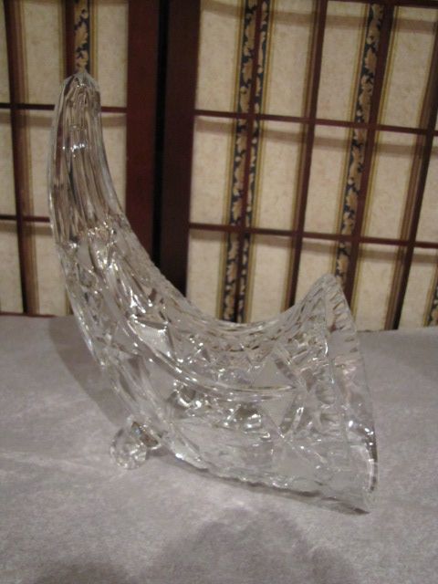 Incredible Vintage Cut CRYSTAL Cornucopia REDUCED PRICE   