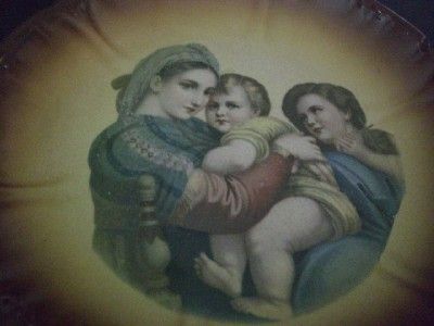 FRANZ ANTON MEHLEM (1887 1920) MOTHER/KIDS PLATE 8 1/2  