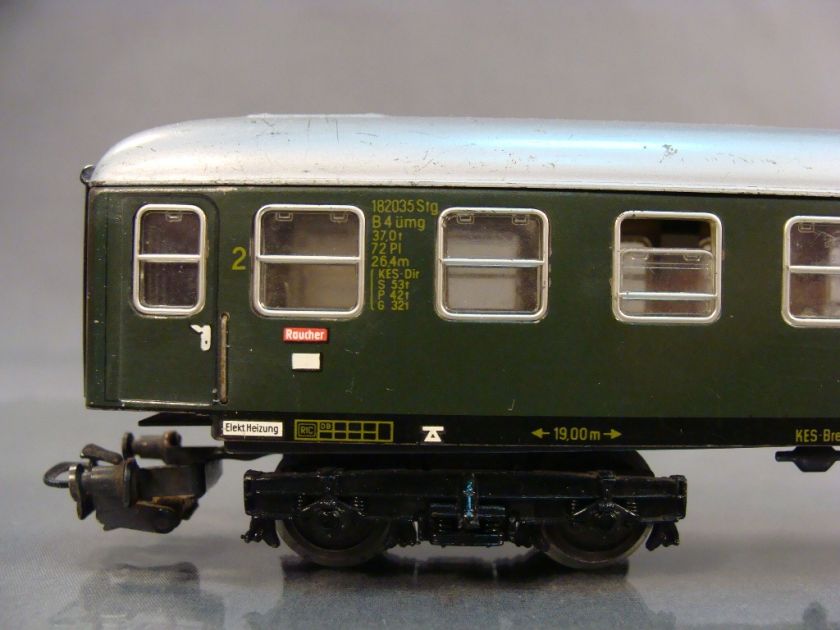 OLD GERMAN MARKLIN PASSENGER CAR WAGON TRAIN TIN TOY HO  