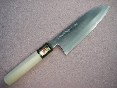 Japanese SAKAI White Steel Wa Santoku Knife 180mm  