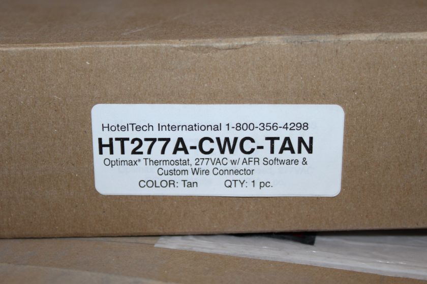 HOTELTECH HT277A CWC TAN OPTIMAX 277VAC THERMOSTAT NIB  