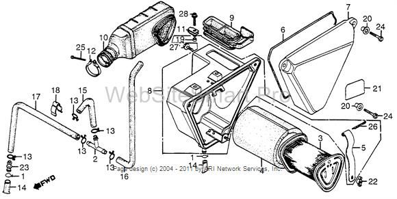 81 82 83 HONDA XR200 AIR CLEANER HOUSING 17230 KA2 000  