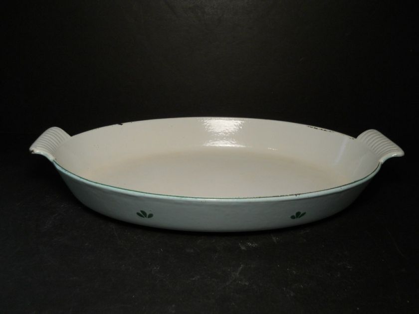 Cast Iron Enamelware Cassolel Pan Made n Holland by DAU  