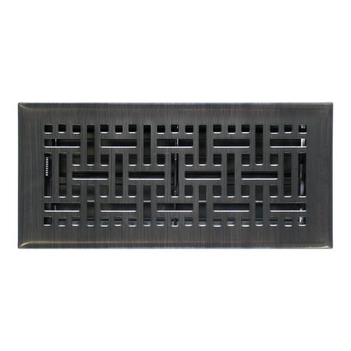 Accord Wicker Oil Rubbed Bronze Steel Floor Register Air Diffuser 