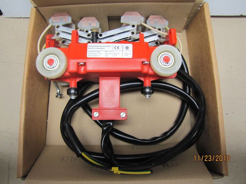 DEMAG KBK 11 R4 15 A CURRENT COLLECTOR TROLLEY NIB  