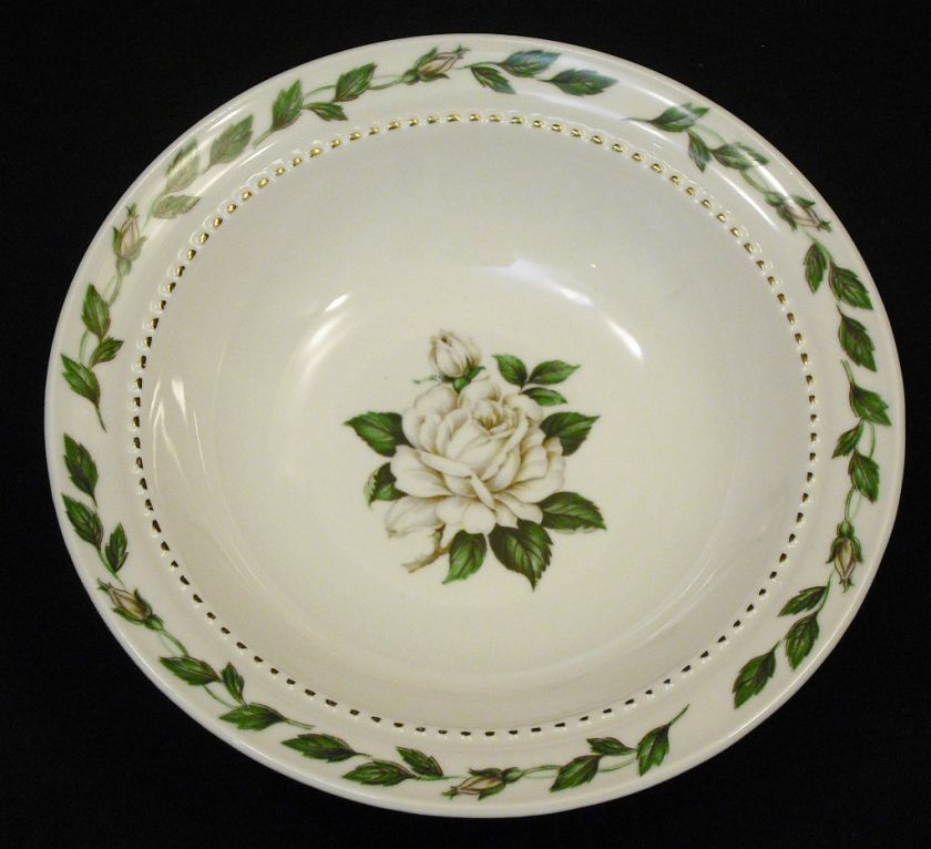 Rimmed Fruit Bowl Hall CAMEO ROSE Green Mary Dunbar  