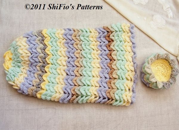 BABY COCOON PAPOOSE CROCHET PATTERN REBORN PATTERN #183  