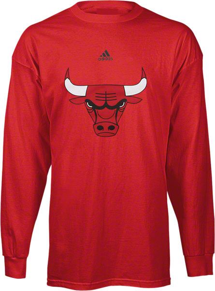 Chicago Bulls adidas Youth Primary Logo Long Sleeve T Shirt  