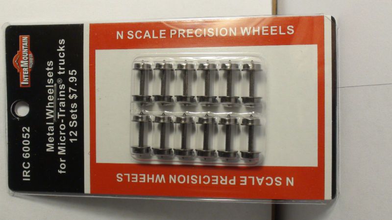 SCALE INTERMOUNTAIN IRC 60052 METAL WHEELS FOR MICRO TRAINS TRUCKS 