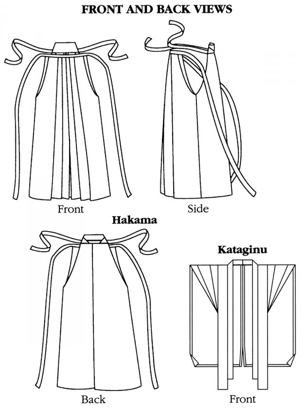 Folkwear Japanese Samurai   Traditional Costume Pattern  