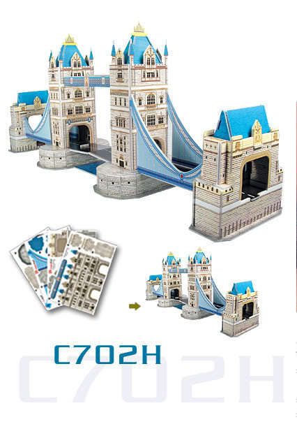 NEW Cubic Fun 3D Puzzle Architecture Model Tower Bridge  