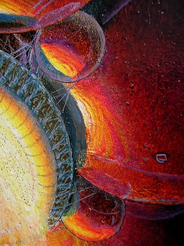 OIL PAINTING SCIFI OUTER SPACE RAINBOW DON DAVIS LISTED  