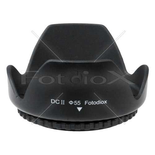 55mm Paddle Flower Camera Lens Hood Sun Shade Black  