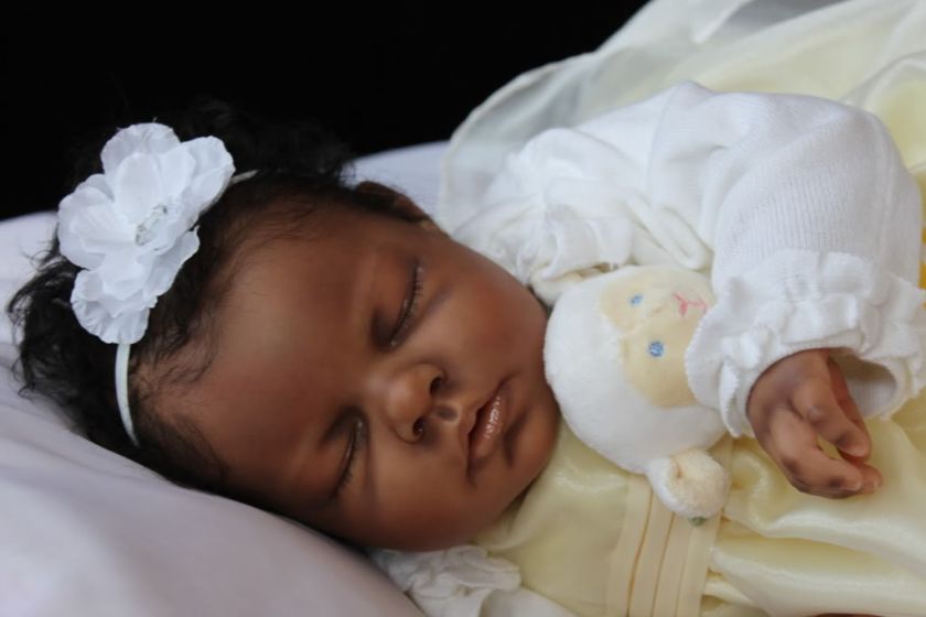   REBORN BABY GIRL~ETHNIC AA BIRACIAL~NOAH SCULPT BY REVA SCHICK~  