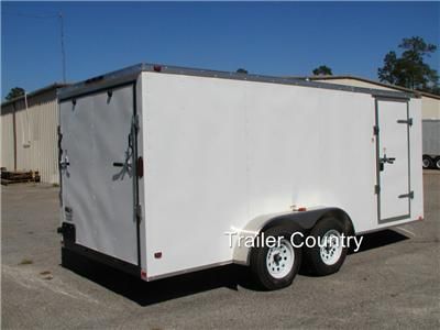 NEW 7x14 7 x 14 V Nose Enclosed Cargo Trailer w/Ramp  