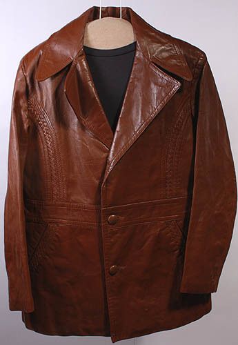 MENS VINTAGE SOFT LEATHER HIPSTER/ROCKER JACKET sz 42  