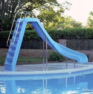 Interfab Wild Ride Swimming Pool Water Flume Slide Left  