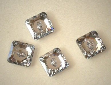 Genuine Swarovski 3017 Button Clear Crystal 16mm  