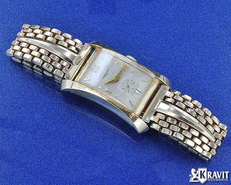 Fine & Rare Longines Hour Glass 14K Y/G Watch  