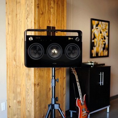 TDK Life On Record TP6803BLK 3 Speaker Boombox  