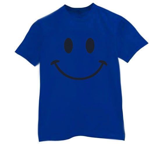 Retro Smiley Face T Shirt funny cool tee 80s look  