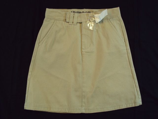 NWT New Girls Limited Too Khaki Tan Uniform Skirt SZ 10  