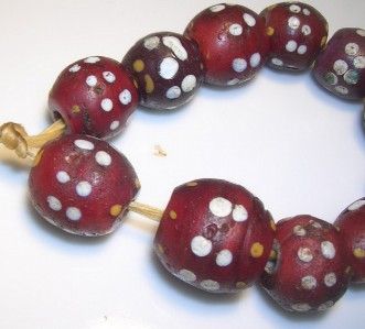 11 VERY RARE VENETIAN CORNALINE d ALEPPO TRADE BEADS  