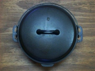 GRISWOLD #8 CAST IRON DUTCH OVEN  IRON MOUNTAIN  L@@K  