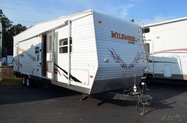 2007 Forest River WILDWOOD 29FB Toy Hauler Travel Trailer RV Camper in 