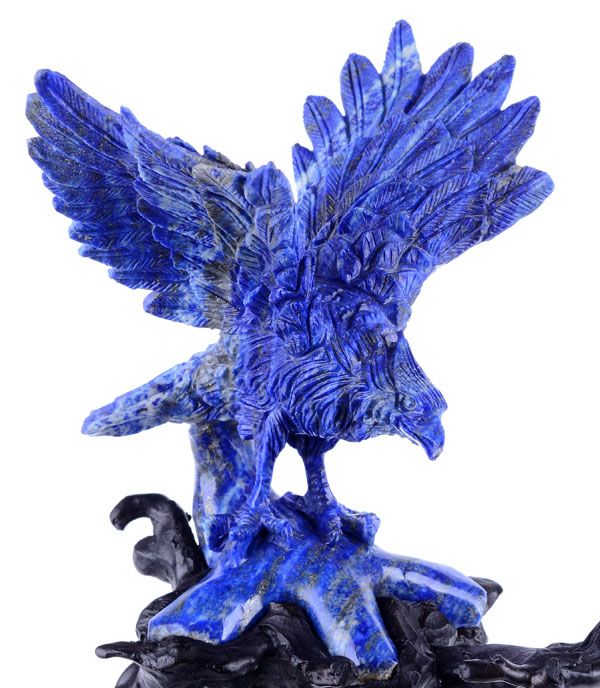   Lazuli Eagle/Hawk Sculpture, Stone Carving #V49,Eagle figurin  